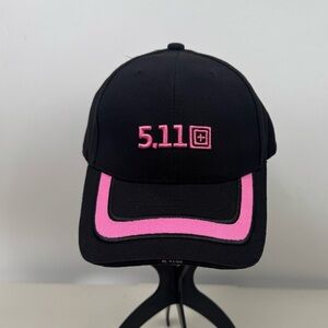 5.11 Tactical Black Pink Baseball Cap 2010 Breast Cancer Awareness Adjustable